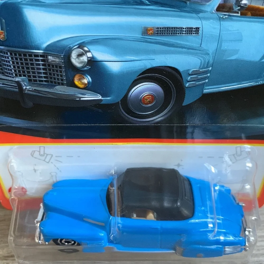 1941 Cadillac Series 62 Convertible Coupe Blue Caddy Car Matchbox Automobile New